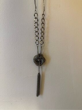 Long Silver Necklace